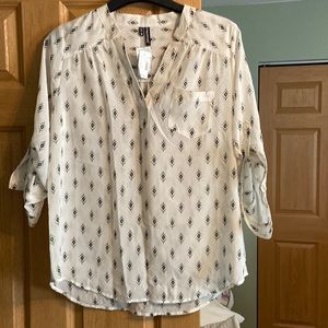 Cream dress shirt